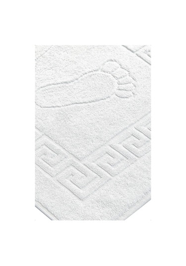 Lavabo Ayak Paspası , Ayak Desenli Paspas , Otel Paspası , Banyo Paspası ,wc Paspası Beyaz