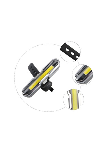 6017-mavi Kırmızı Çakarlı Usb Şarjlı Bisiklet Stop Lambası