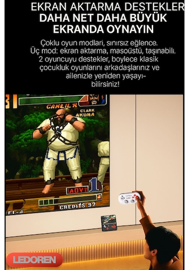Gamemt E5 Elde Taşınabilir Youtube Chrome Oyun Konsolu 5000 Mah 2
