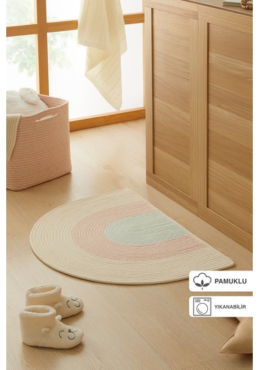 Ocean Home Textile Çocuk Odası Yıkanabilir Pamuklu Paspas 71  x  50 CM