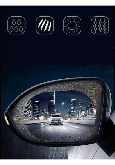 Peugeot Partner İle Uyumlu Dış Ayna Buğu Önleyici Ve Yağmur Tutmaz Kaydırıcı Film