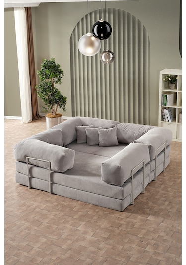 Legom Lucas Aktivite Koltuğu Yatak Olabilen Çok Amaçlı Kanepe L Koltuk Gri Gri