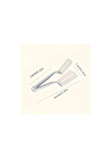 Trendooze Gaojunshop01 Gümüş Paslanmaz Çelik Spatula Seti Yapışmaz Maşalar Gümüş