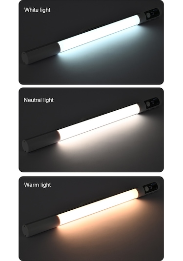 Yunboo Siyah Aluminyum Usb Şarjlı Manyetik Dolap Işığı - 3 Renk Tonu Soğuk/orta/sıcak Beyaz - 4 Seviye Parlaklık - Gündüz/gece Sensörü - Sürekli Açık Modu Diğer
