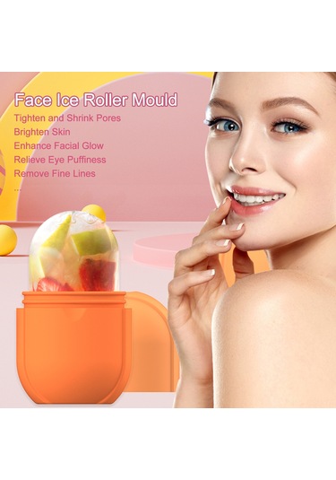 Samdoo Mavi Silikon Yüz Buzlu Masaj Aleti - Ten Parlaklığı Artırıcı, Pore Küçültücü, Kuru İzi Giderici Ve Tansiyon Alıcı Çok Renkli