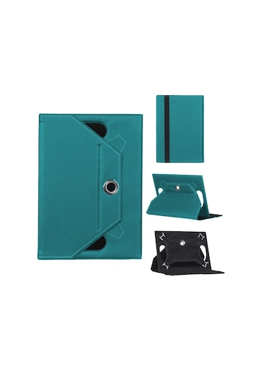 Redway 7 Pro Universal Standlı Tablet Kılıfı Yeşil Kapaklı Kılıf
