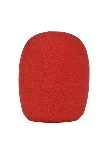 Yaleker Kırmızı Mikrofon Spreyi - Ktv Kullanımı İçin Yumuşak Sponge Kapağı Tekli Paketli