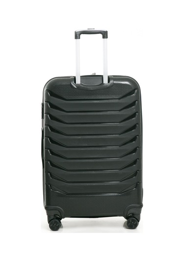 Yefa Pp Polipropilen Kırılmaz Orta Boy Valiz Siyah