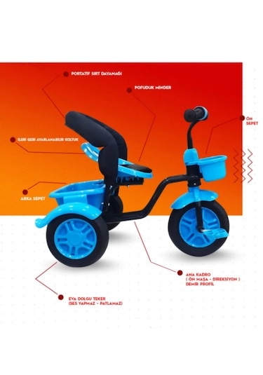 Rival RV503 Volt 3 Tekerlekli Bisiklet