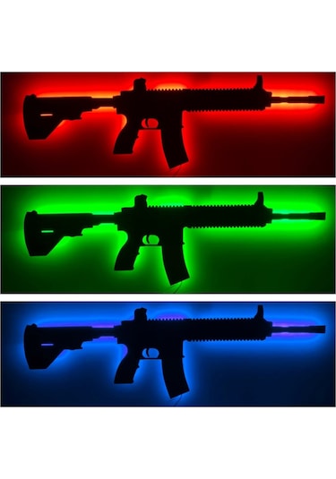 M416 Duvar Led Işık - Duvar Lambası - Gece Lambası - Açıklama Siyah