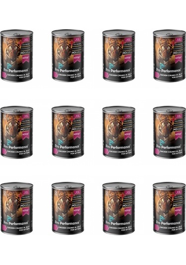 Pro Performance Tavuklu Parça Etli Yavru Kedi Konservesi 400 Gr 12'li Paket