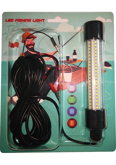 Suntek 12 V Led Sualtı Dalgıç Balıkçılık Işık Kalamar Mavi