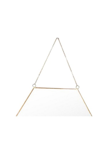 Pazly Suntek İskandinav Ferforje Duvar Duvar Boyama Banyo Ayna Altın 001 Ec Ahşap