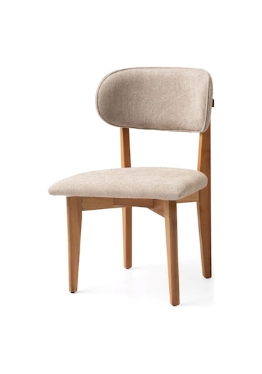 Polo Krem Teddy Natural Ahşap Bohem Sandalye