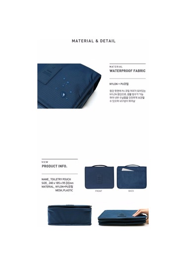 Su Geçirmez Seyahat Askılı Makyaj Ve Bakım Çantası 4