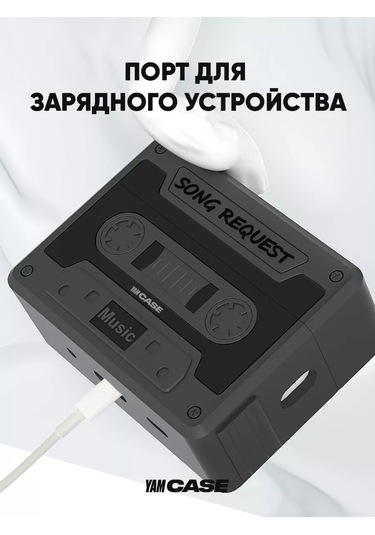 Yamcase Airpods Uyumlu Pro, Pro 2 İçin Siyah Karabinalı Kulaklık Kılıfı 185750907 Siyah