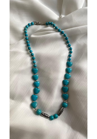 Firuze Doğal Taş Kolye Turkuaz