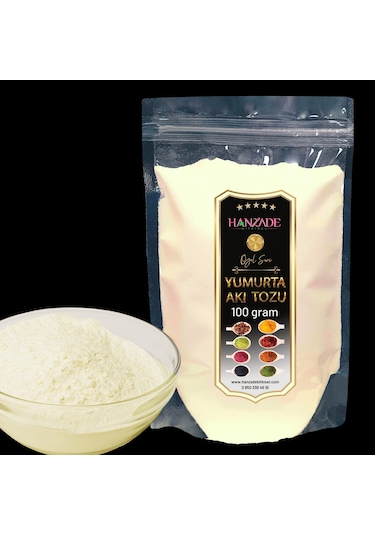 Hanzade Bitkisel Yumurta Akı Tozu Merenk Tozu 100 G