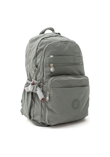 Ultra Hafif Çok Cepli Su Geçirmez Okul Çantası Laptop, Notebook, Okul, Spor, Seyahat Gri 571-11b-15 Gri