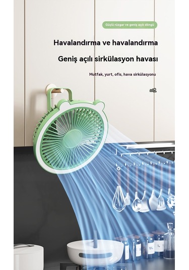 Aurora Usb Masa Lambası Elektrikli Fan Duvar Asılılfan 1 Pembe