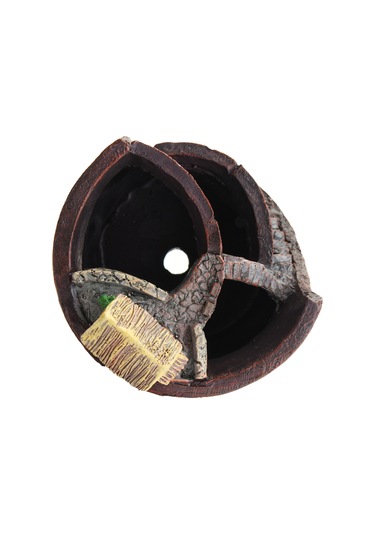 Jeehugo Kahverengi Sentetik Reçine Süs Bitki Saksısı - Detaylı Sanatsal Desen, Su Drenajı & Kaymaz Önleyici - Ev Dekorasyonu İçin Hafif Ve Dayanıklı