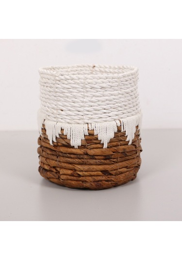 Didim Doğal Abaka 15x16 Cm Saksılık & Saklama Düzenleme Beyaz