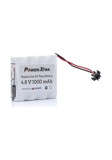 4.8v 1000 Mah Ni-cd Oyuncak Araba Bataryası 4xaa Siyah Soketli