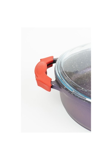 Masterchef Aluminyum Döküm K.yarık Tencere 24 Cm Mor