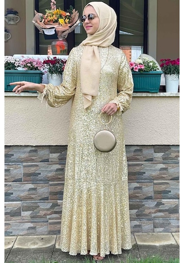 Pırıl Gold Elbise Sarı