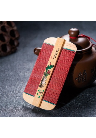 Çin Geleneksel Bambu Tarak El Yapımı Tarak Kaşıntı Kaldırmak Kazıma Kafa Pire Cootie Tarak Saç Bakım Aracı Güzellik Aksesuarları