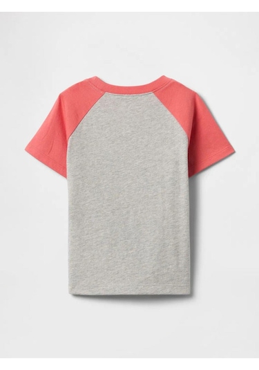 Erkek Bebek Gap Logo T-shirt Gri-5981 Gri