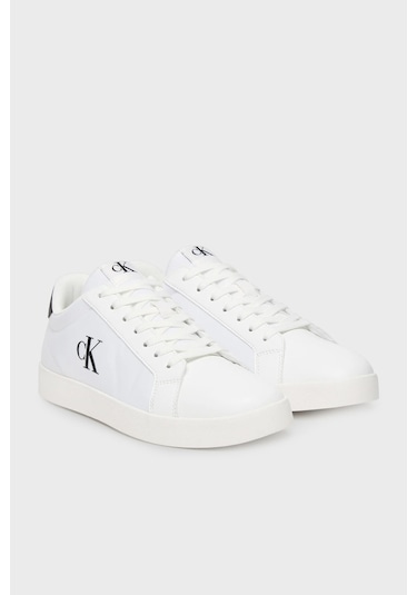 Calvin Klein Erkek Ayakkabı Ym0ym01213 01w Beyaz-siyah Beyaz-siyah