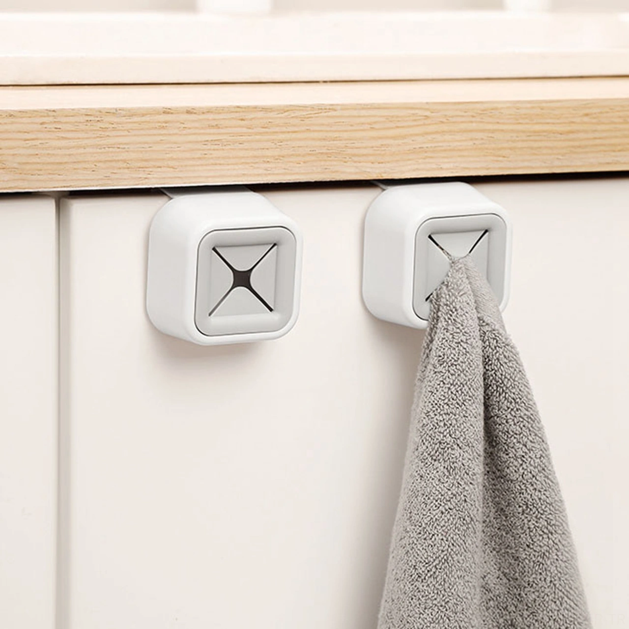 Geeroyoo Banyo Mutfak Kurutma Bezi Tutucu, Delme Yok Kurulum, Dayanıklı Plastik, Çok Amaçlı Duvar Takımı Diğer