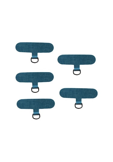 Unicomlifeerp Telefon Kordon Askısı - Kaymayı Önleyici, Renkli Contalı, Metal Klipsli, Model: Tether Tab Rose Red Polyester / Naylon