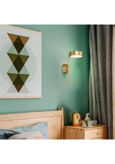 Simaavize Modern Copper Led Aplik Altın