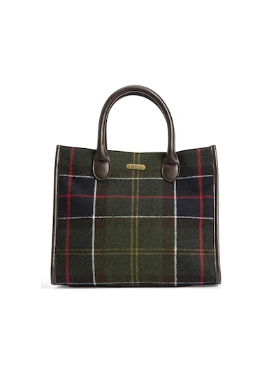 Barbour Barrhill Tartan Omuz Çantası Ol91 Classic Tartan Yeşil