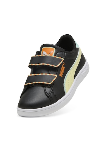 Puma Smash 3.0 Playdate V Ps Çocuk Spor Ayakkabı Siyah Siyah