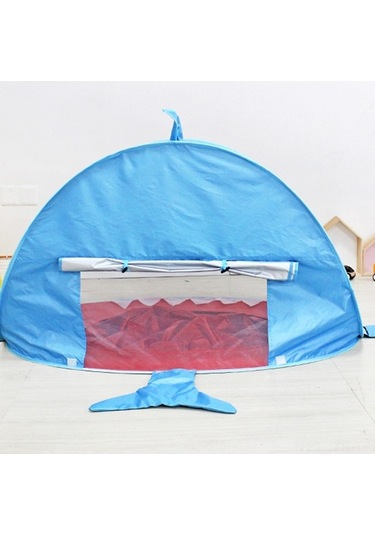 Artfulabode Up Pop Plaj Plaj Mekan Mavi Koruma Köpekbalığı İçin Güneş Dış Çocuklar Çadırı Çadırı Çadırı Bebek Ji Mavi