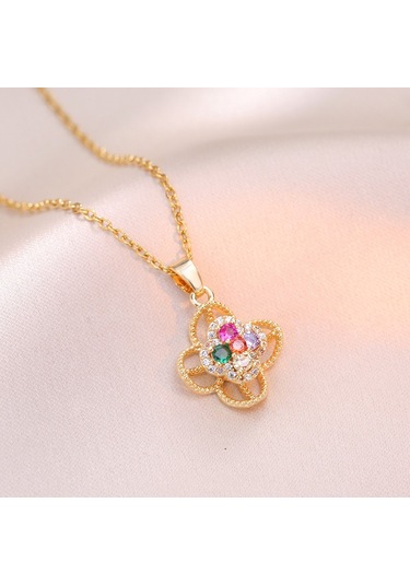 Bayan Kolye: Moda Estetiği Titanyum Çelik Kolye No.271 Çok REnkli