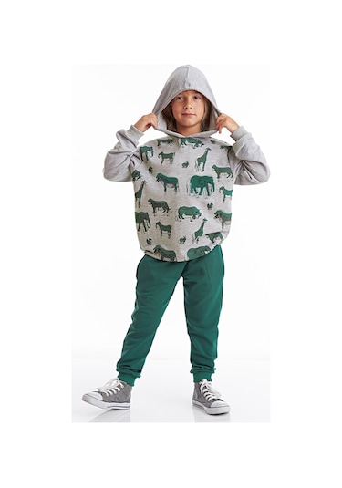 Denokids Mshb&g LMG Animals Erkek Çocuk Eşofman Takım Çok Renkli