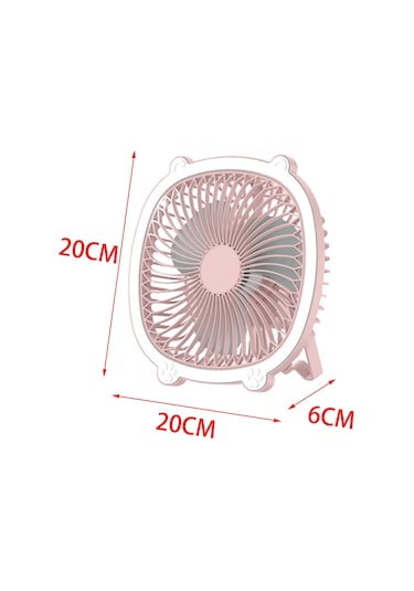 Suntek Masa Vantilatörü Mutfak Ev Ofis Sessiz Çalışma Pembe