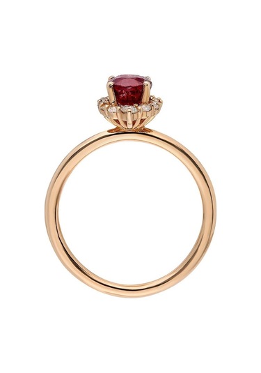 Sirius Pırlanta Ve Oval Yakut Taşlı Alya Yüzük 0842R0019