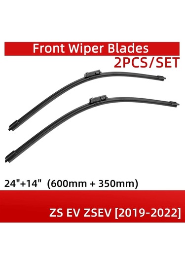Gajeena Mg Zs Ev/rx3/rx8 2019-2022 Ön Silecek Seti 24"+14" Kauçuk, Dayanıklı, Halka Ve Sessiz Temizlik, Tüm Hava Koşullarında Uygun