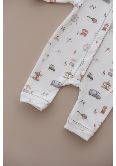 Oh La La Koala Lunapark Çıt Çıtlı Puffy Sleep Serisi Tulum Ekru