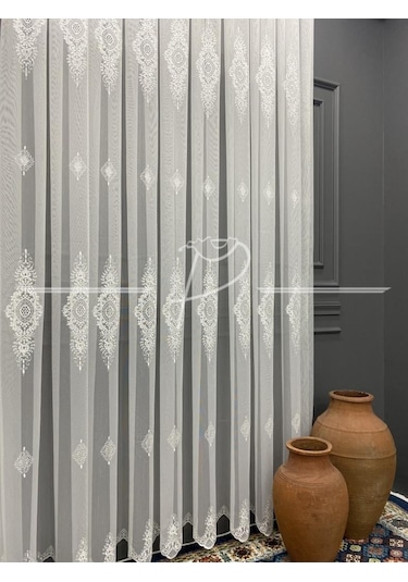 Tül Perde Taç Marka Ziyu Desen 1 Kalite Tt Kumaş-72048 Çok Renkli