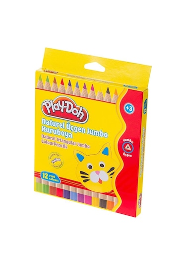 Play-Doh Kuru Boya Naturel Jumbo 12 Renk Play-ku009