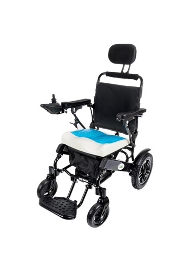 Creative Cr-6012 Lux Lityum Pilli Akülü Tekerlekli Sandalye Baş Destekli, Manuel Sırt Destekli