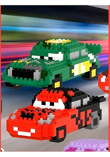 Brıcks Cars Filmi Seti - Şimşek Mcqueen Ve Chick Hicks Yarış Seri