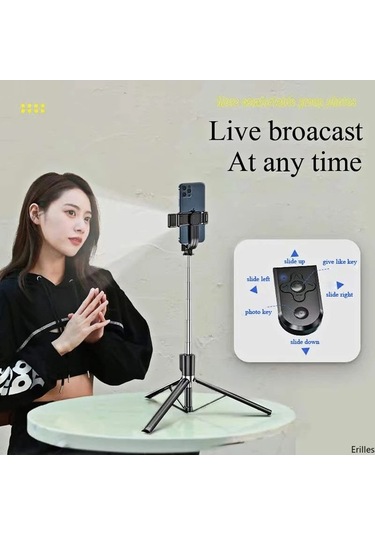 Createtech 1.67m Uzun Bluetooth Özçekim Sopa, Canlı Renk, Yüksek Kalite