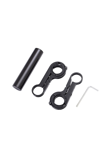 Gidon Telefon Tutucu 10 Cm Çift Ayak Uzatma Bar Siyah